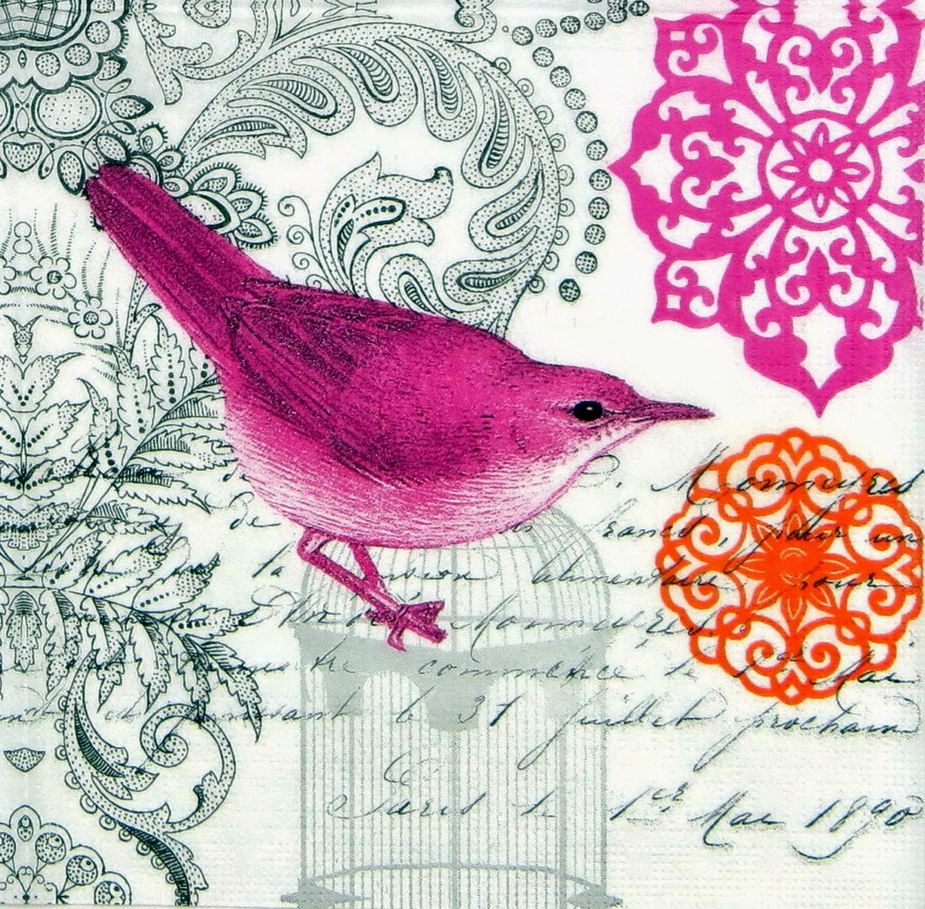Imprimolandia Decoupage paper birds