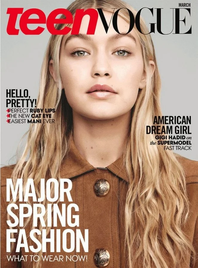 Gigi Hadid and Binx Walton cover Teen Vogue March 2015