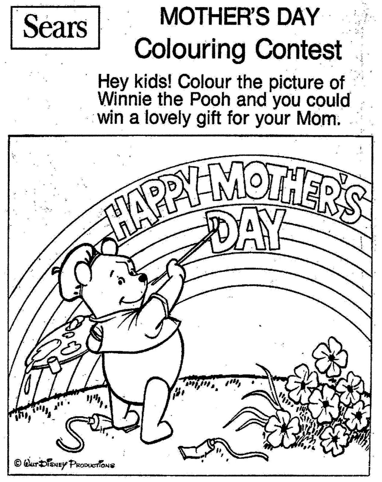 Mostly Paper Dolls: Happy Mother's Day with Pooh Bear, 1975