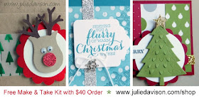November 2015 Make & Take Kit from Julie Davison -- FREE with $40+ order in November 2015. Shop Now at http://juliedavison.com/shop