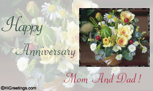 Shelllady: Happy Anniversary Mom and Dad!!