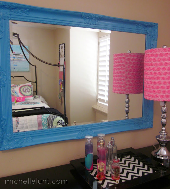 Honey I'm Home How to Paint a Mirror Frame & a Cute Room for a Cute Teen