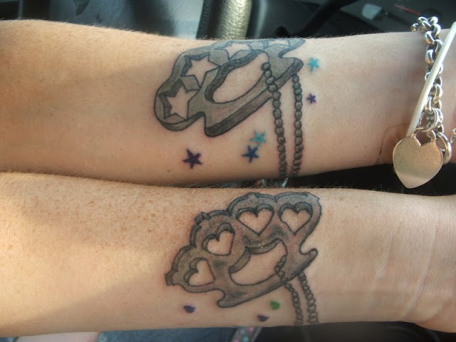 matching love tattoos for couples