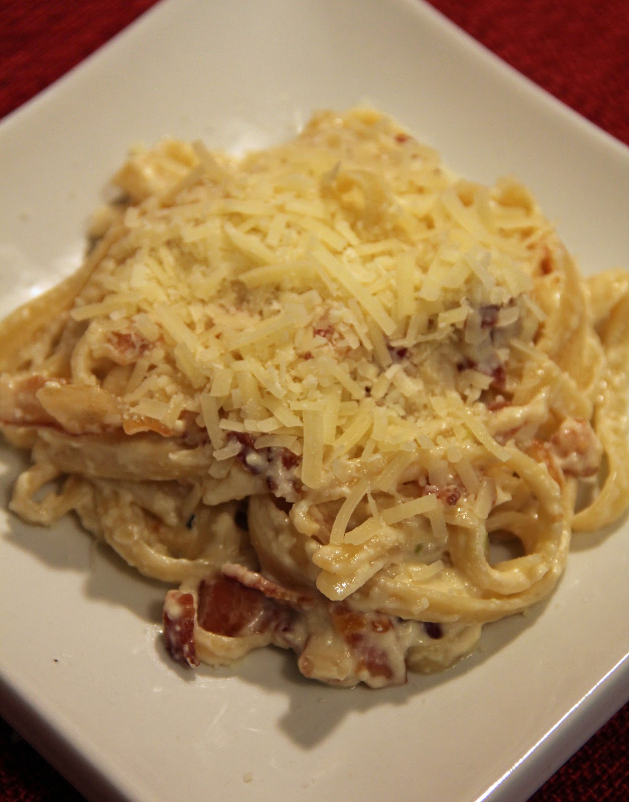 Jo and Sue Pasta Carbonara For One