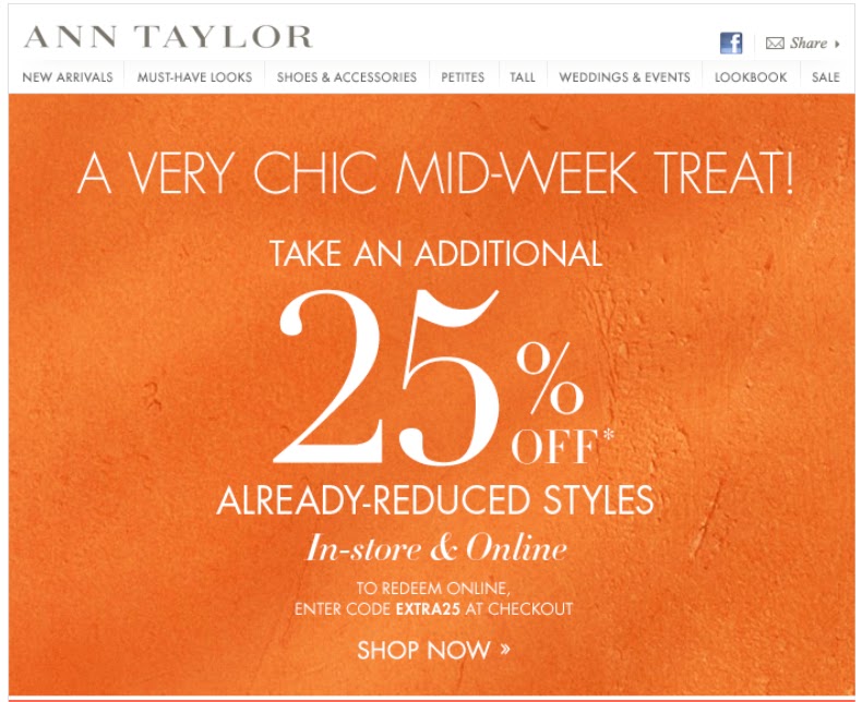 Ann Taylor Coupon: