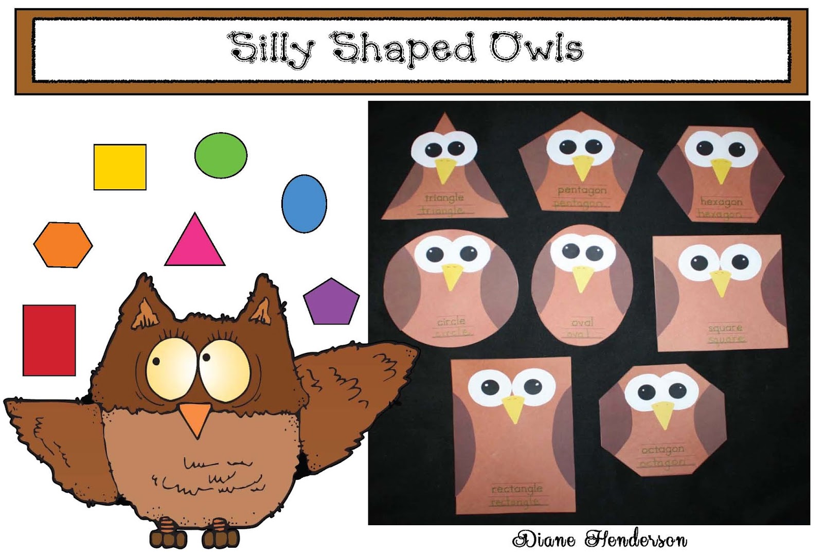 Silly Shaped Owls - Classroom Freebies