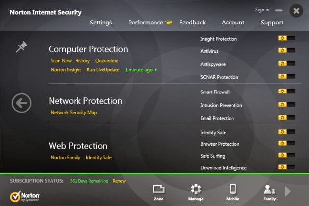 Norton Internet Security 2014 ENG Trial Reset 180
