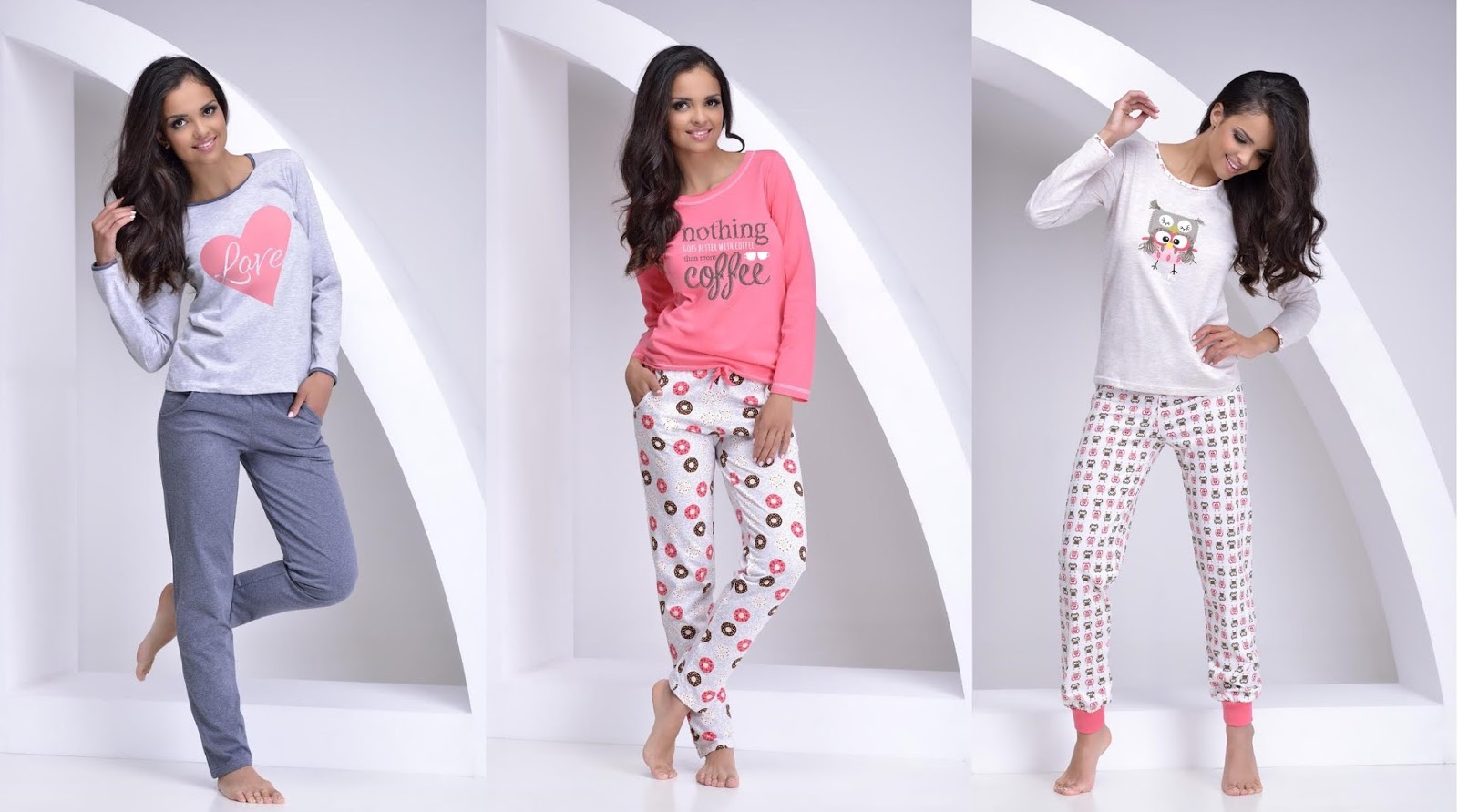 Комплект из блузы и брюк Donatella купить со скидкой в секс шопе  Женское белье, одежда  Домашняя одежда