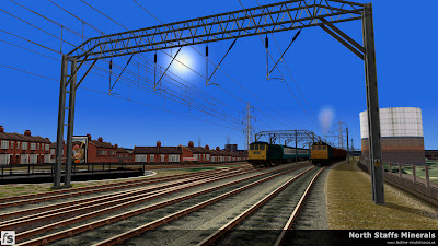Fastline Simulation - North Staffs Minerals: Glebe Street Junction with a down express passing a class 25 on a local trip.