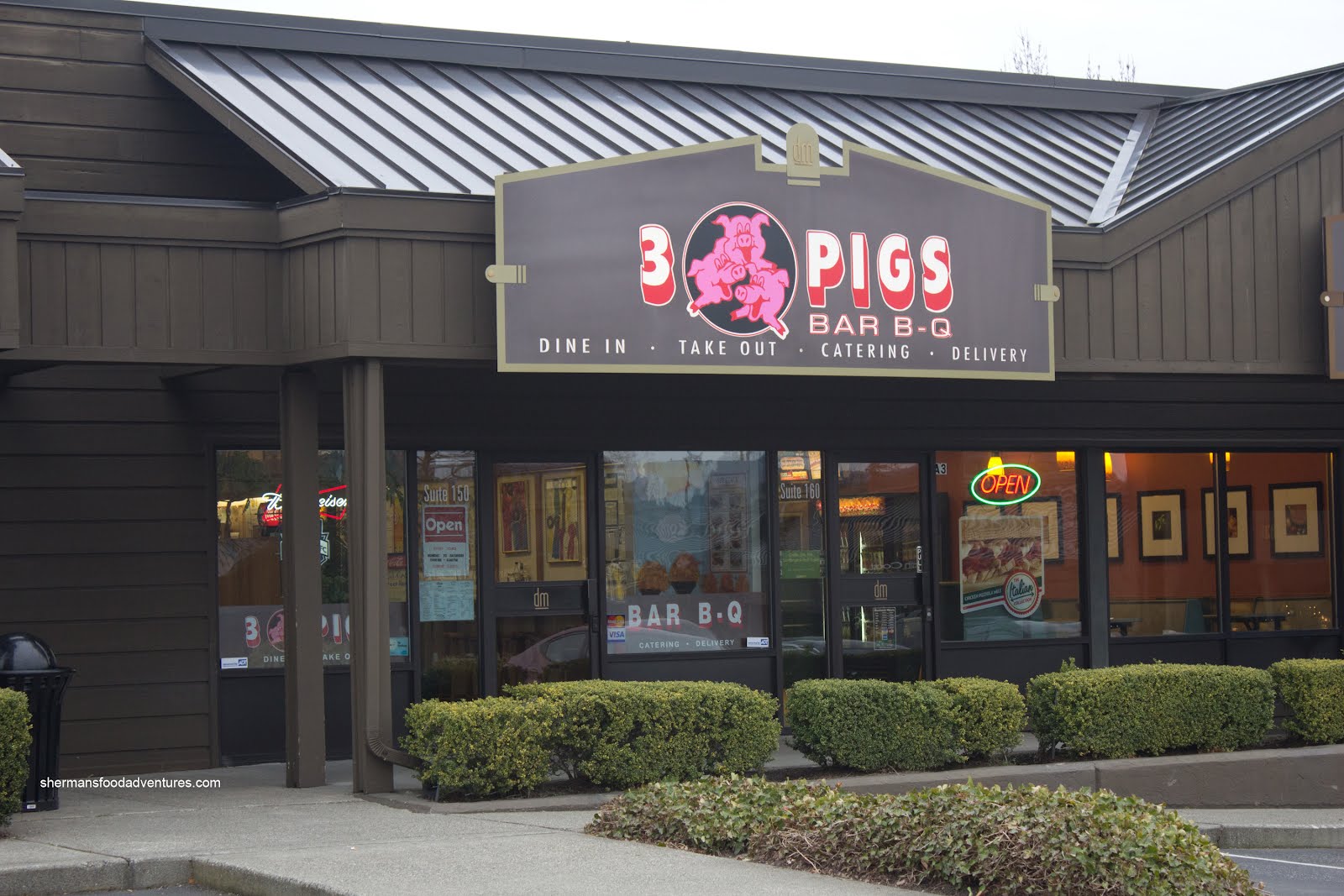 Sherman's Food Adventures 3 Pigs BBQ