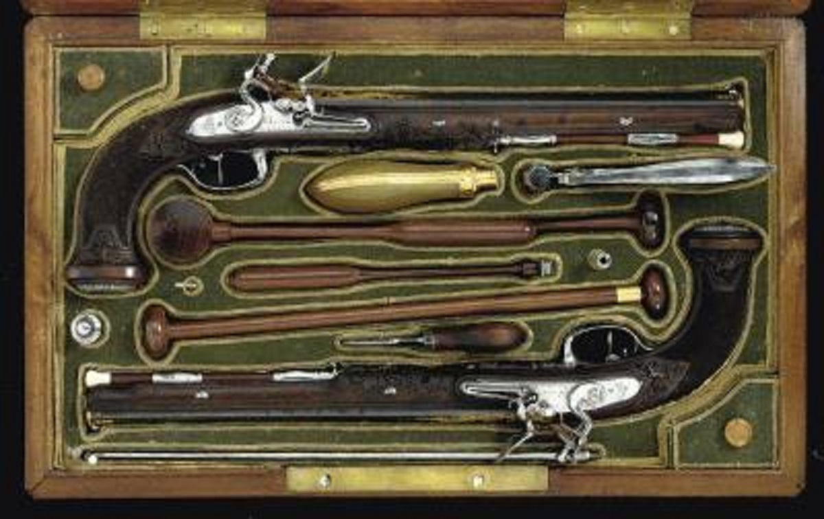 Simon Bolivar’s Flintlock Dueling Pistols. Auctioned for $1,687,500 ~