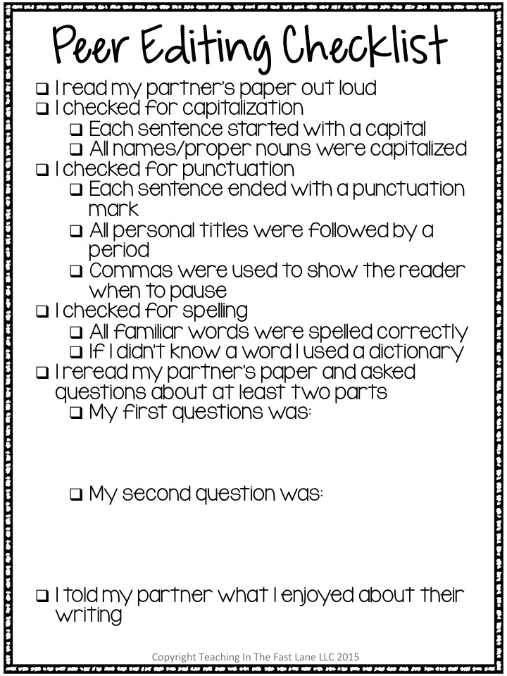 How to peer edit a college essay picture