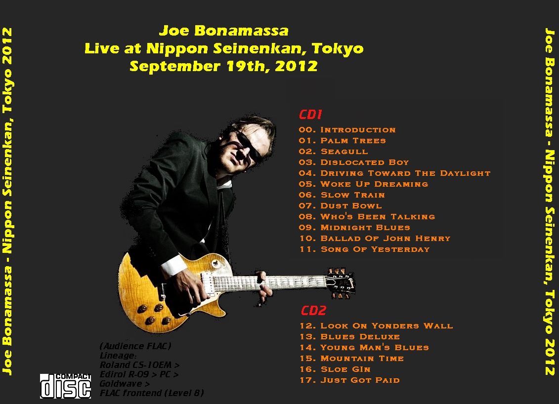 Joe Bonamassa - 2012-09-19 - Tokyo, JP (AUD/FLAC)