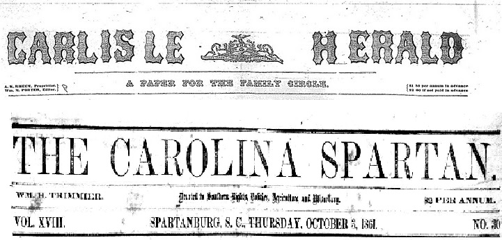 The Carlisle Herald and The Carolina Spartan