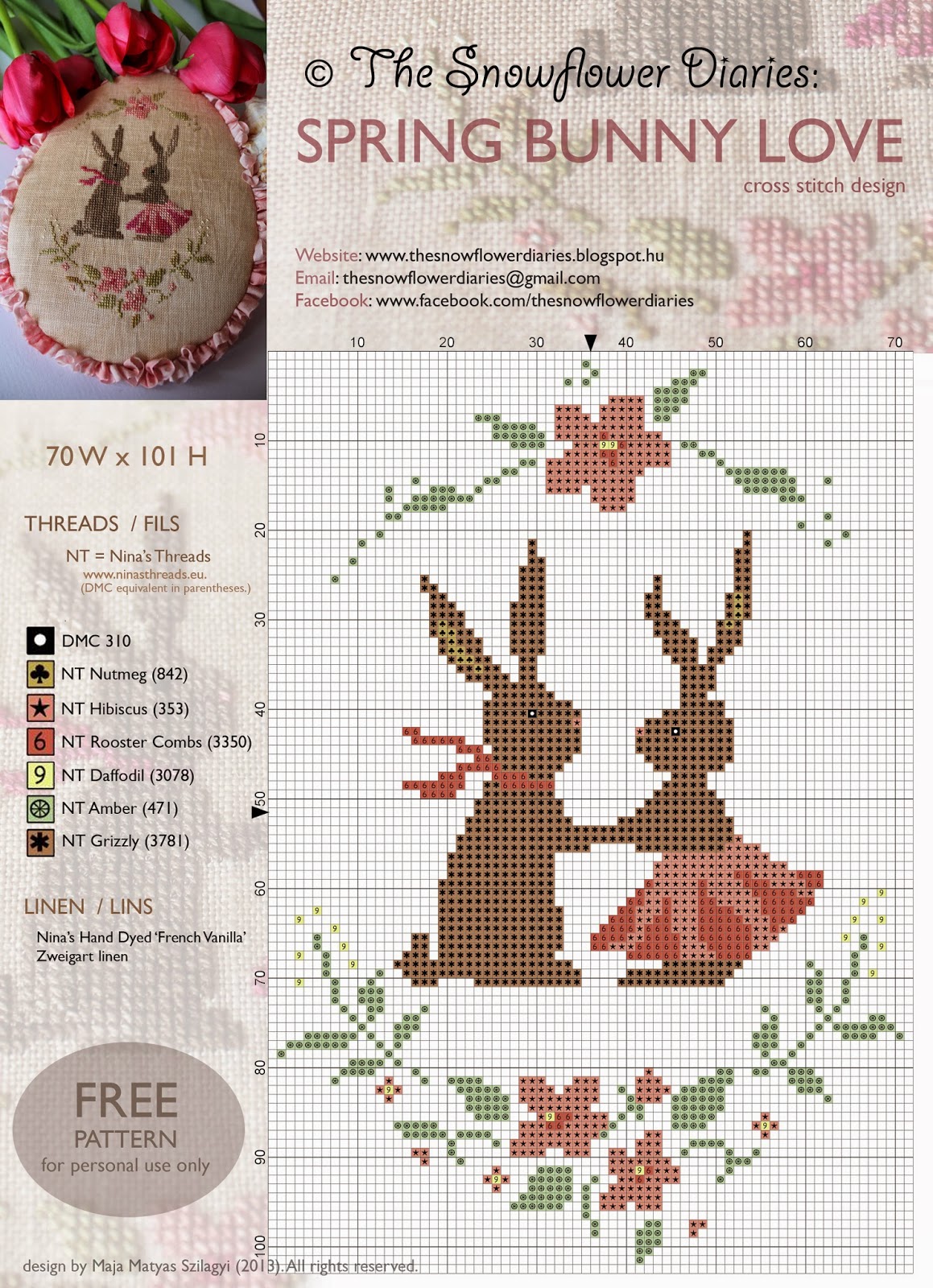 The Snowflower Diaries Free pattern update and planning 2015
