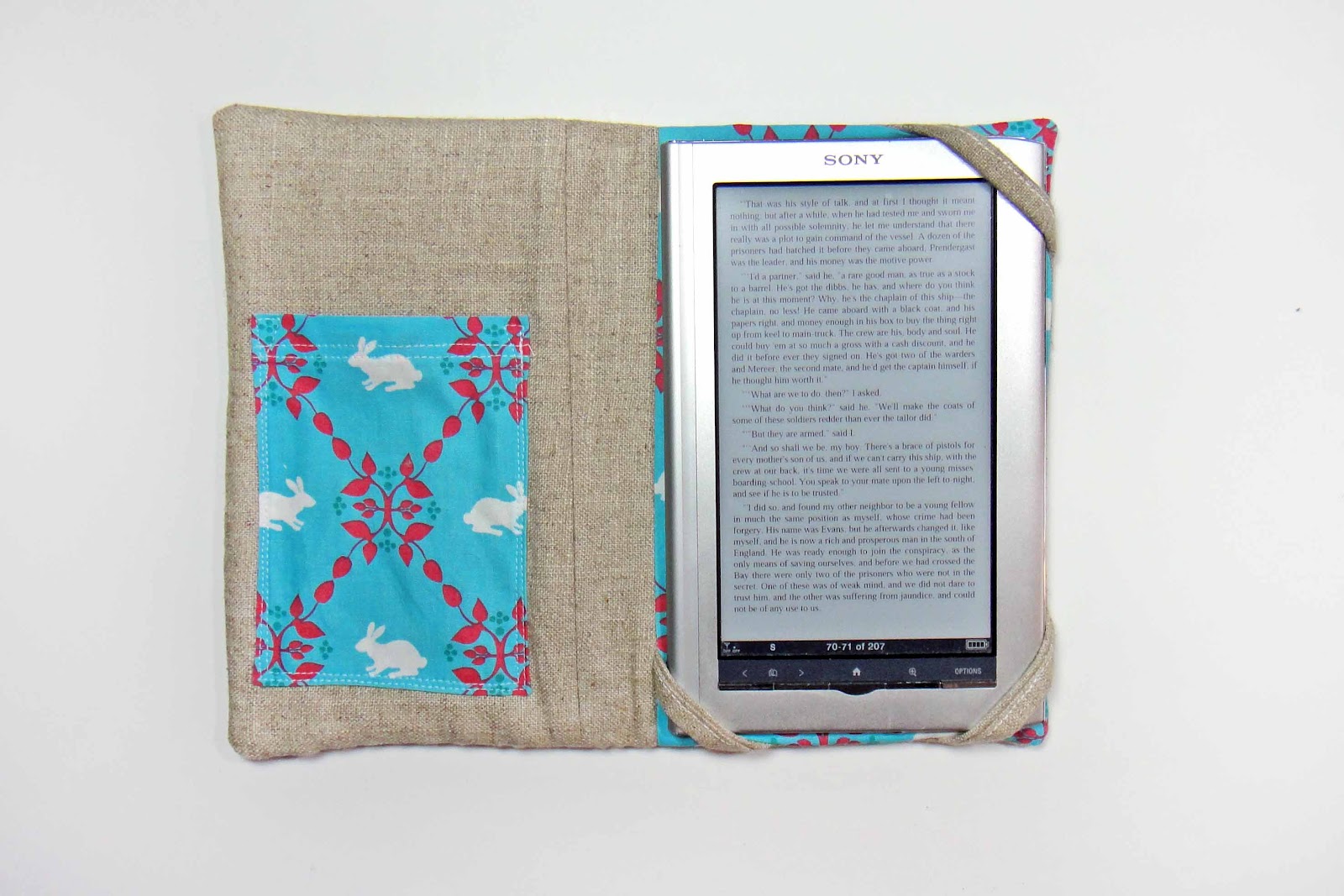 The Gilded Hare ereader sleeve tutorial