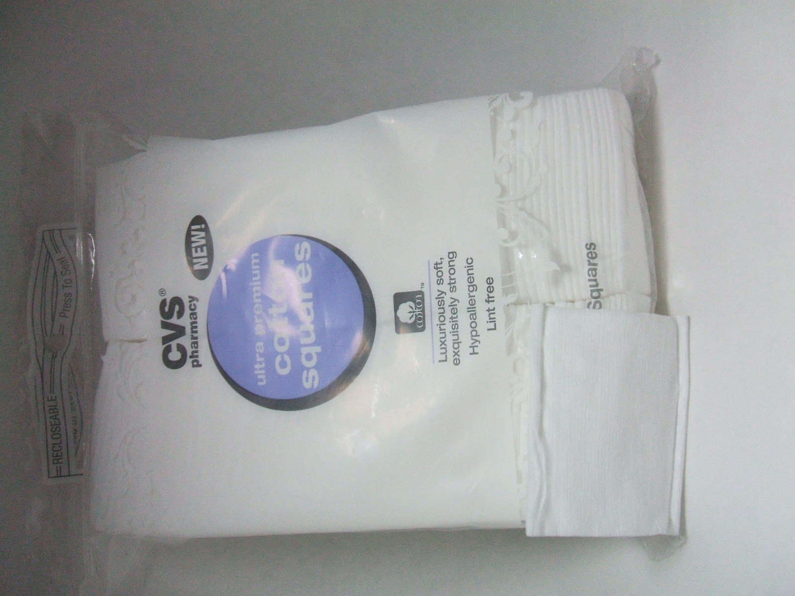 Review CVS Brand Ultra Premium Cotton Squares Notes from My Dressing