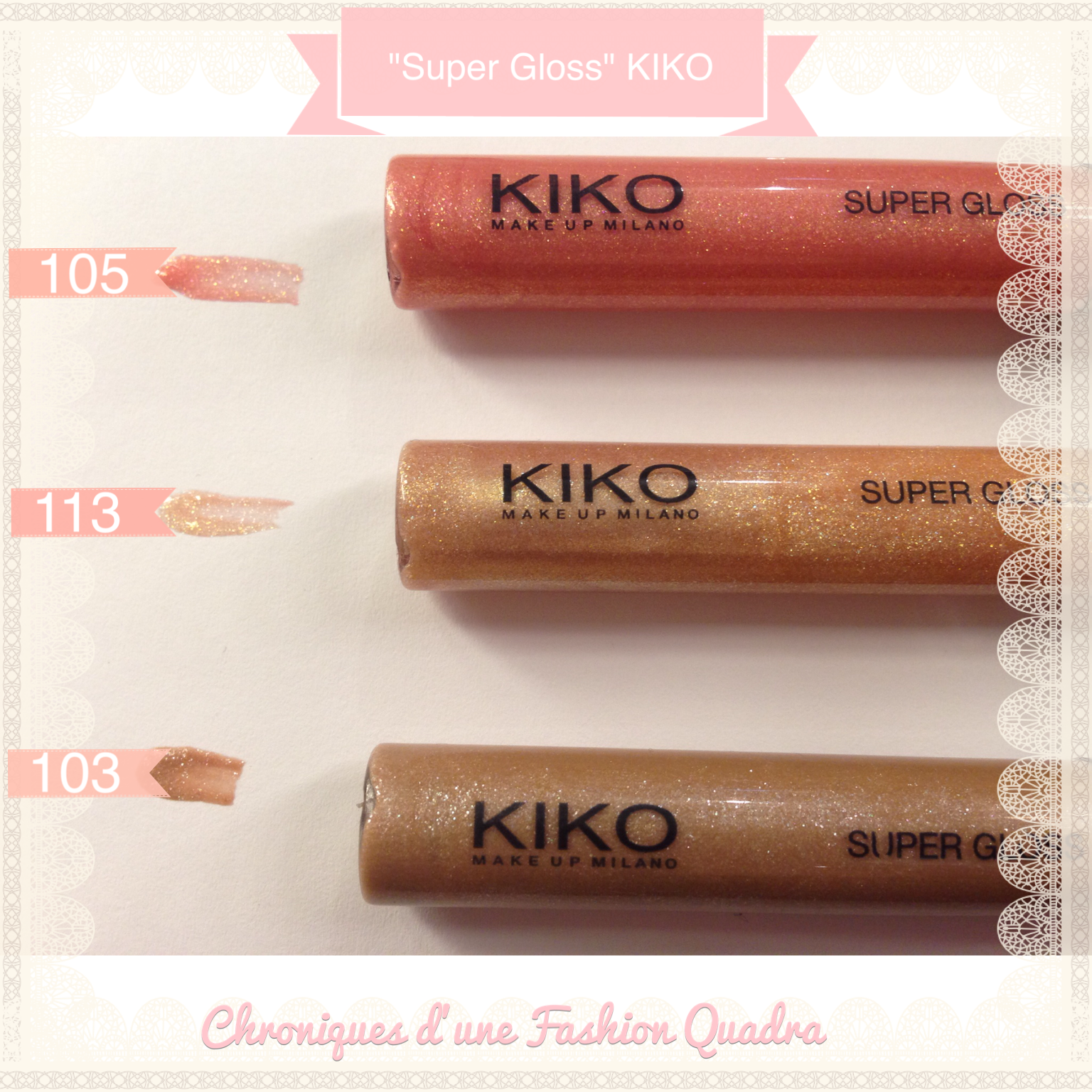 Kiko gloss transparent Victoria Williams