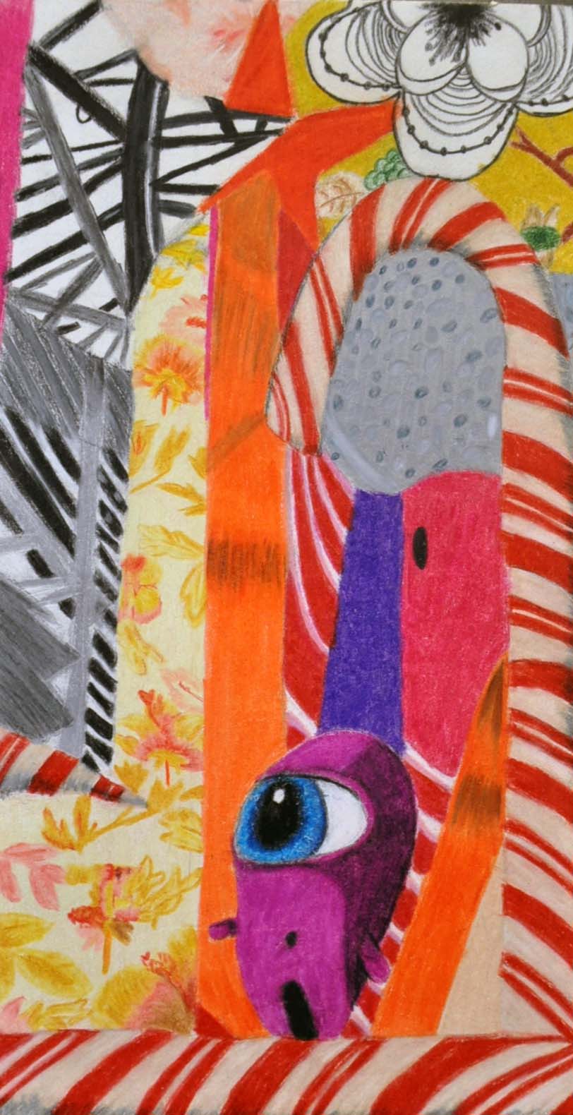 Student Art Colored Pencil Composition