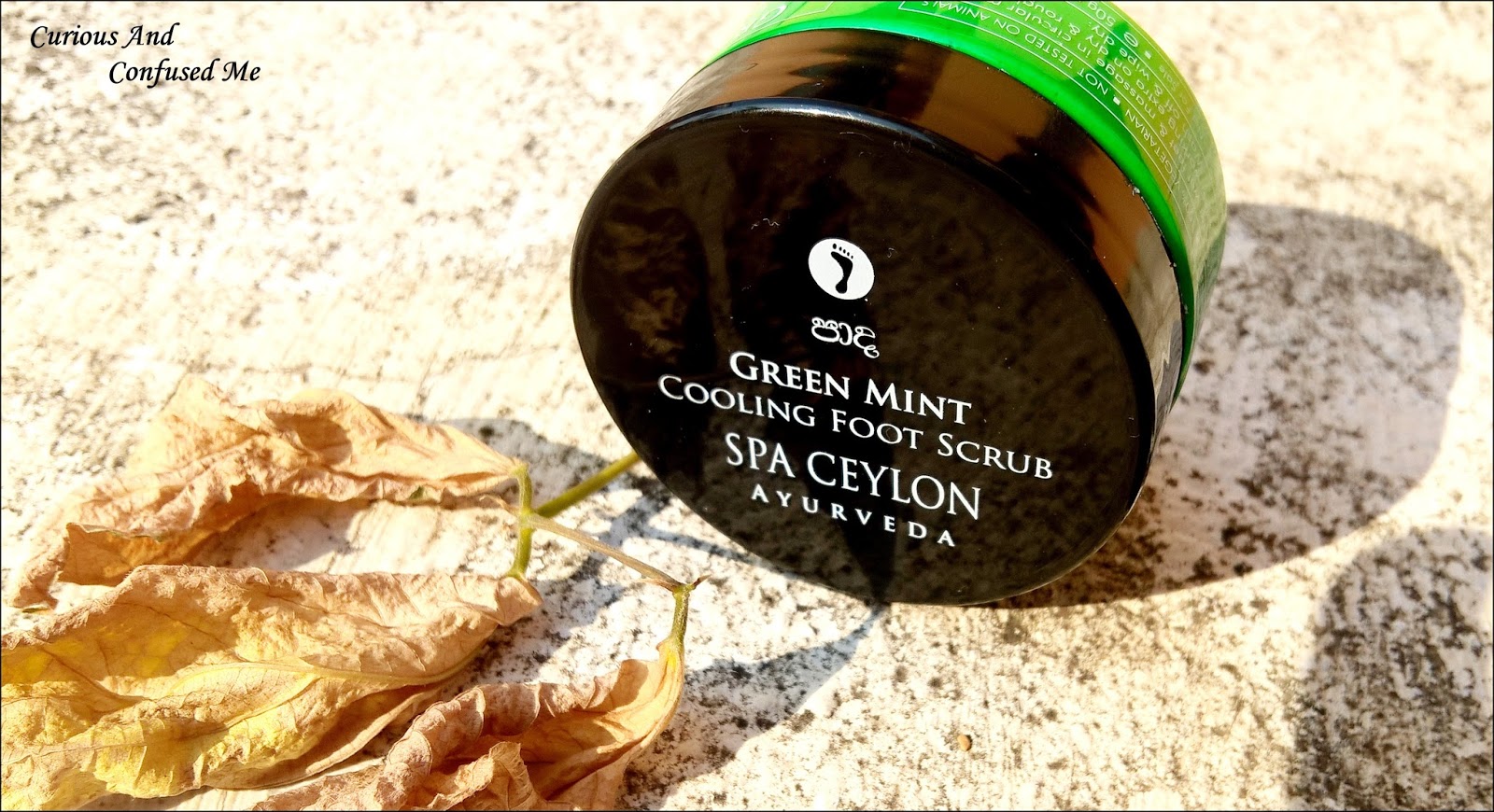 Curious and confused me Spa Ceylon Green mint cooling Foot Scrub Review