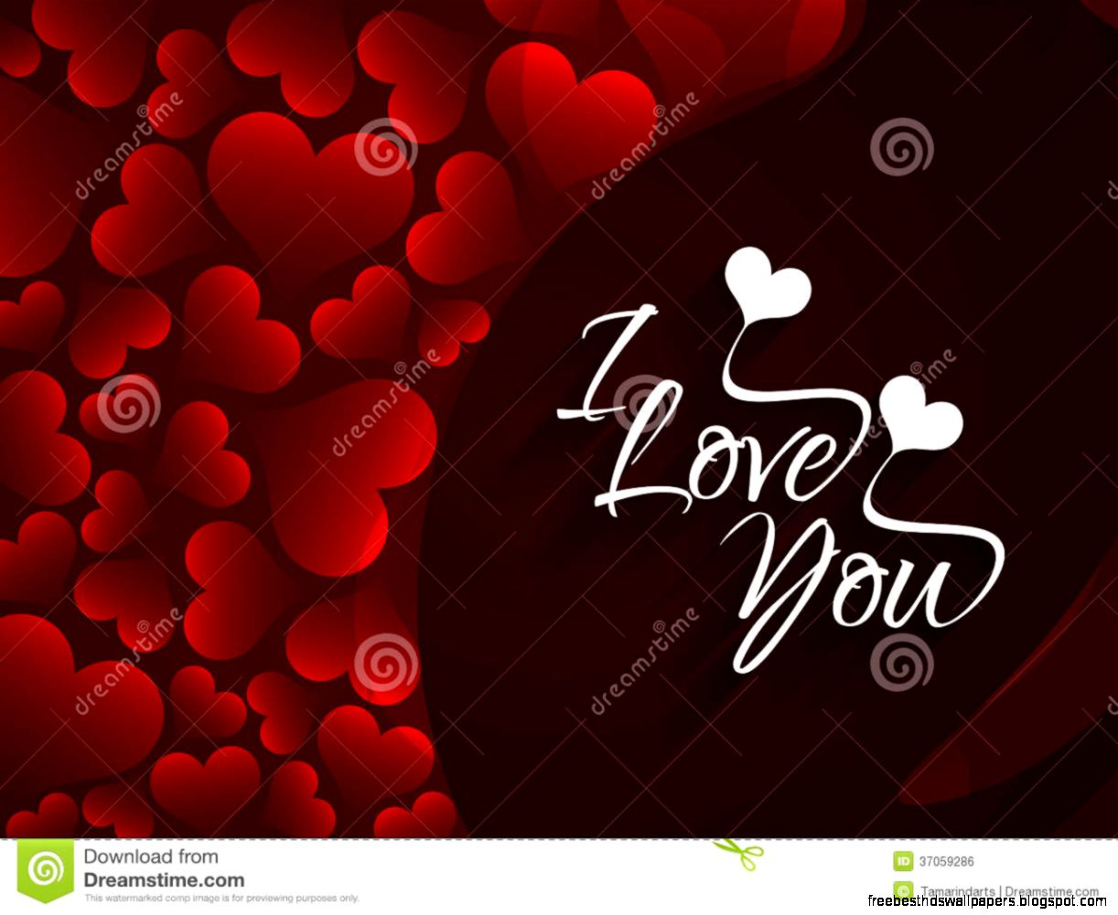 Elegant Red Color Love Background With Hearts And Royalty Free Elegant Red Color Love Background With Hearts And Royalty Free