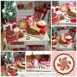 Miniature Gingerbread Baking Table