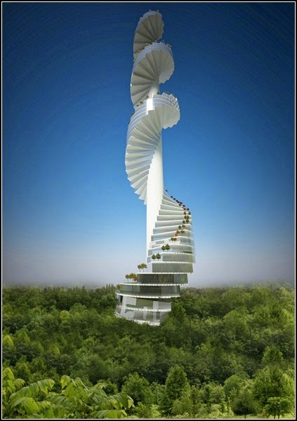 fantastic stairs design - Stairscraper spiral stairs design in new York, stairscraper, Nabito