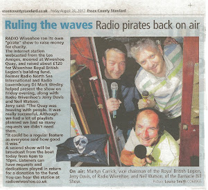 ...and with the help of Martyn and Jerry, we took to the airwaves like ducks take to water