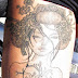 Katrina Shares a Pair of Audrey Kawasaki Designs in One Tattoo!