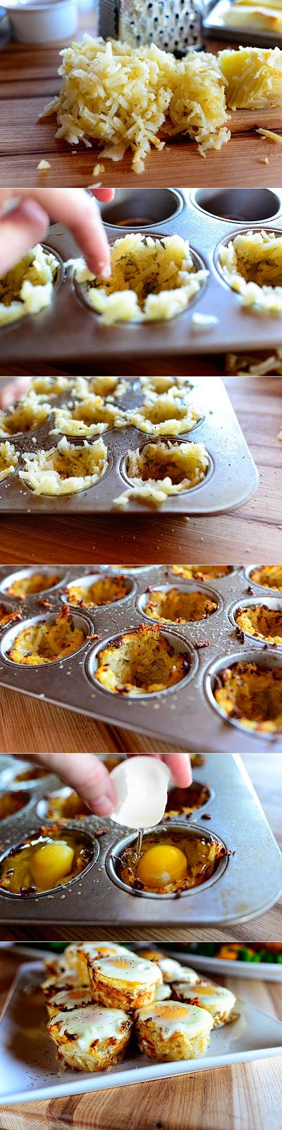 Eggs in Hash Brown Nests Recipe