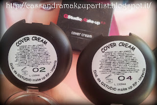 QStudio Makeup RP - COVER CREAM - 02 Rosato 04 Aracio correttore aranciato - swatch - recensione - review - correttore compatto - camouflage - inci - prodotti - prezzo 