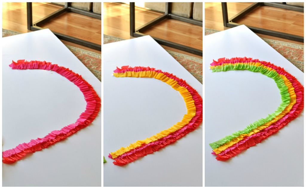 How to make rainbow streamers from tissue paper - Good To