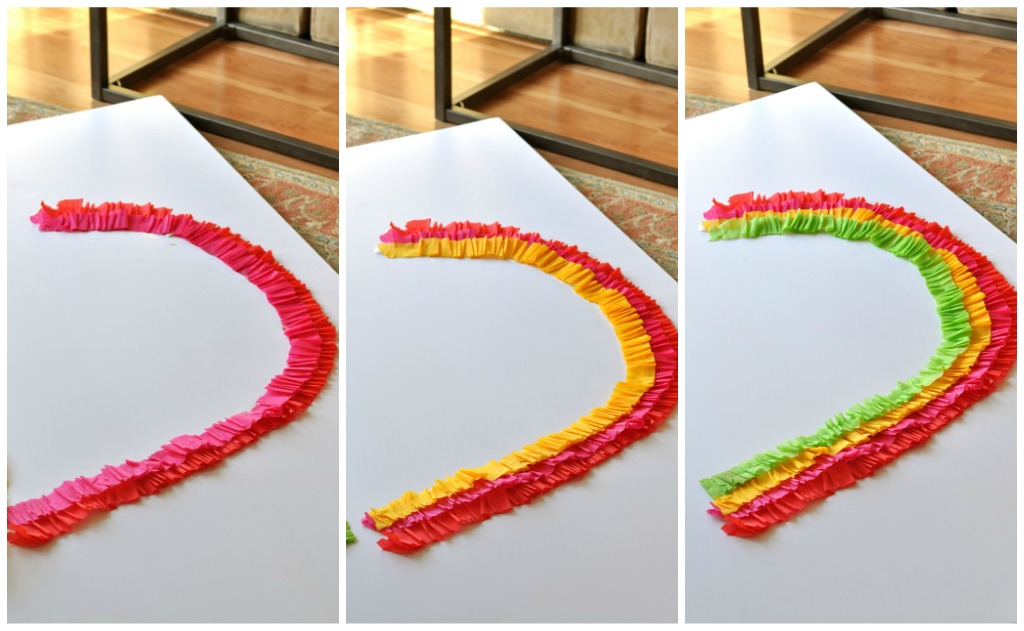 Tutorial Rainbow Party Streamer Backdrop Creative Juice