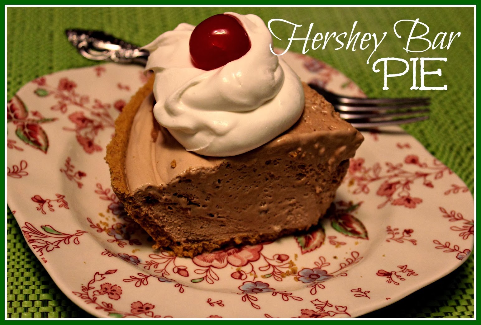 Sweet Tea and Cornbread Hershey Bar Pie!