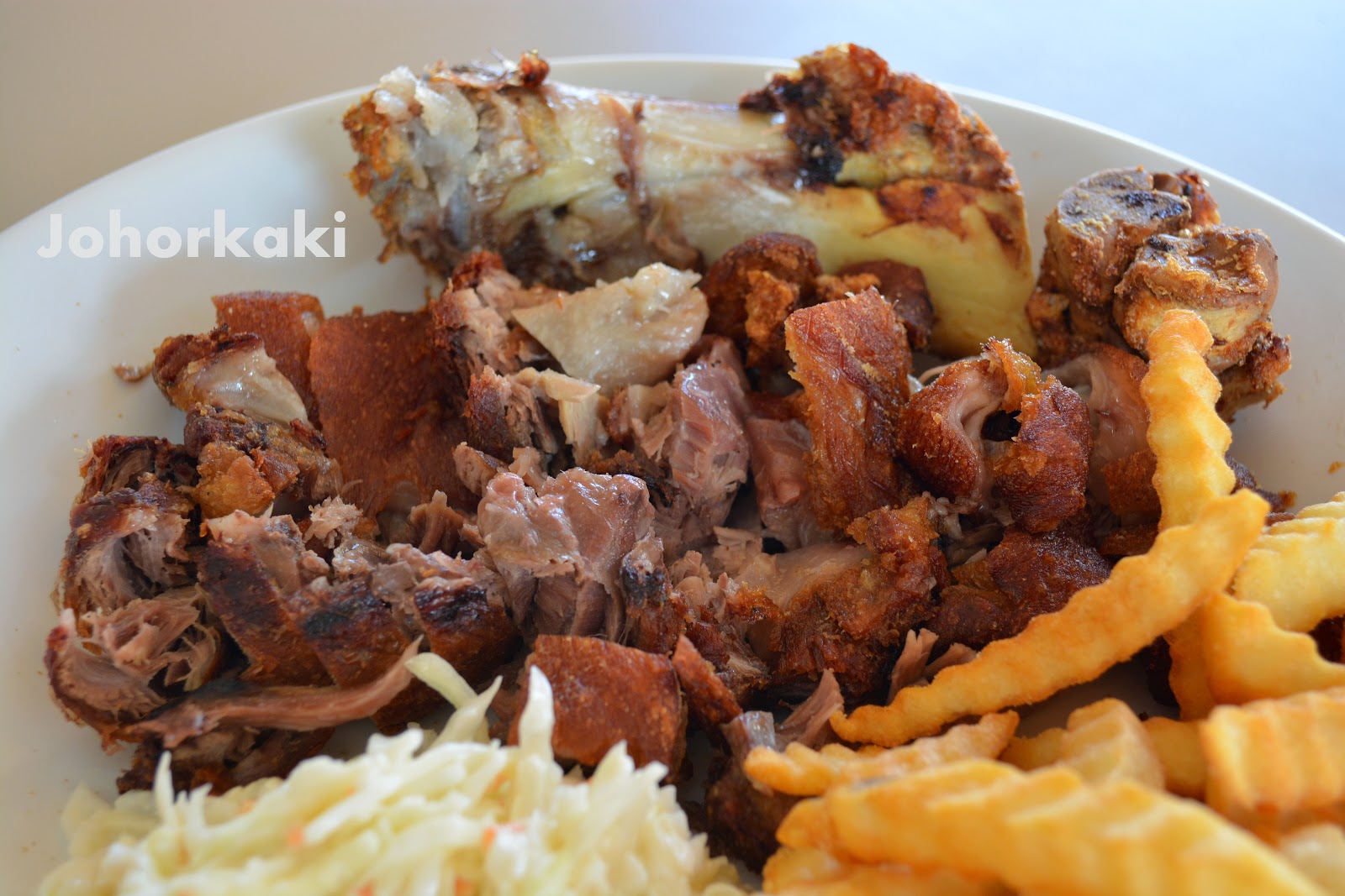 Pork Knuckle at Western Food 85 Stall in Singapore Johor Kaki Travels