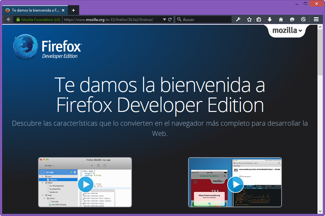 Firefox Developer Edition, Mozilla lanza navegador para desarrolladores