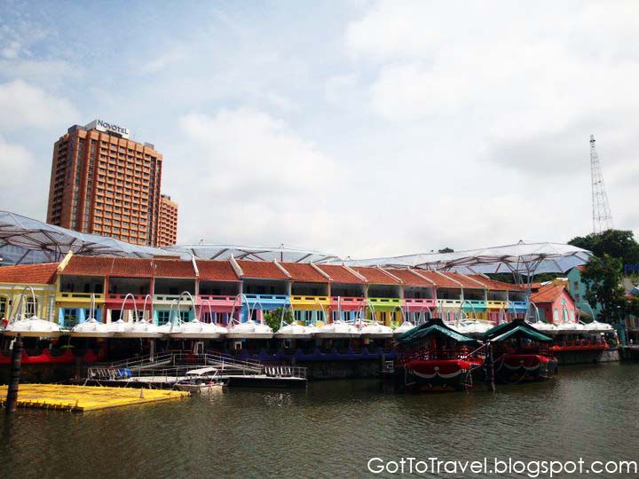 View of Clarke Quay from the other side