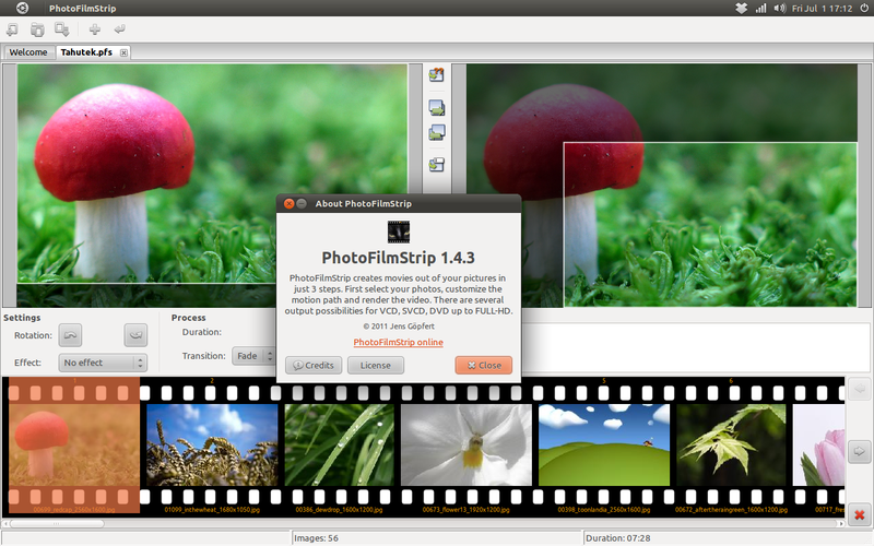 Create Slideshow Video Easily on Ubuntu using PhotoFilmStrip