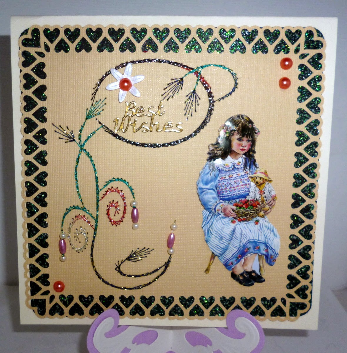 Laurels crafty retreat embroidery on cards
