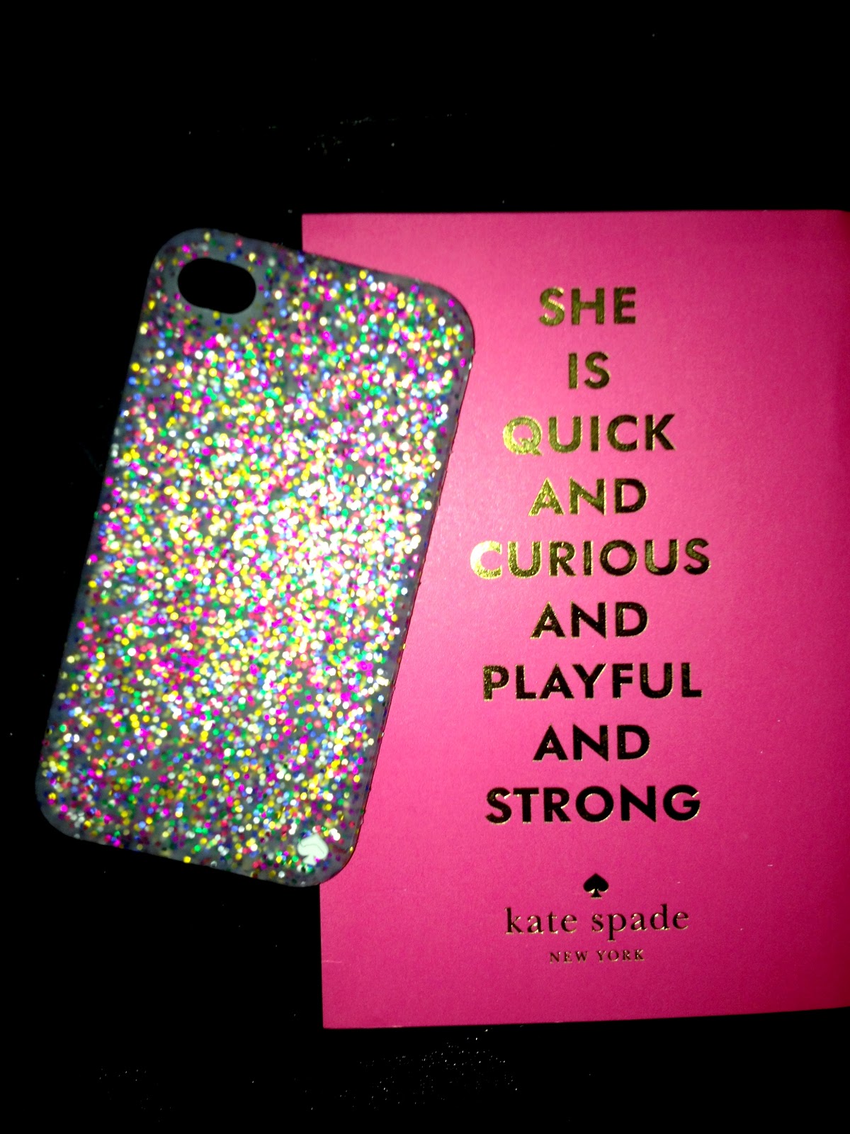Real College Student of Atlanta iPhone case {kate spade glitter}