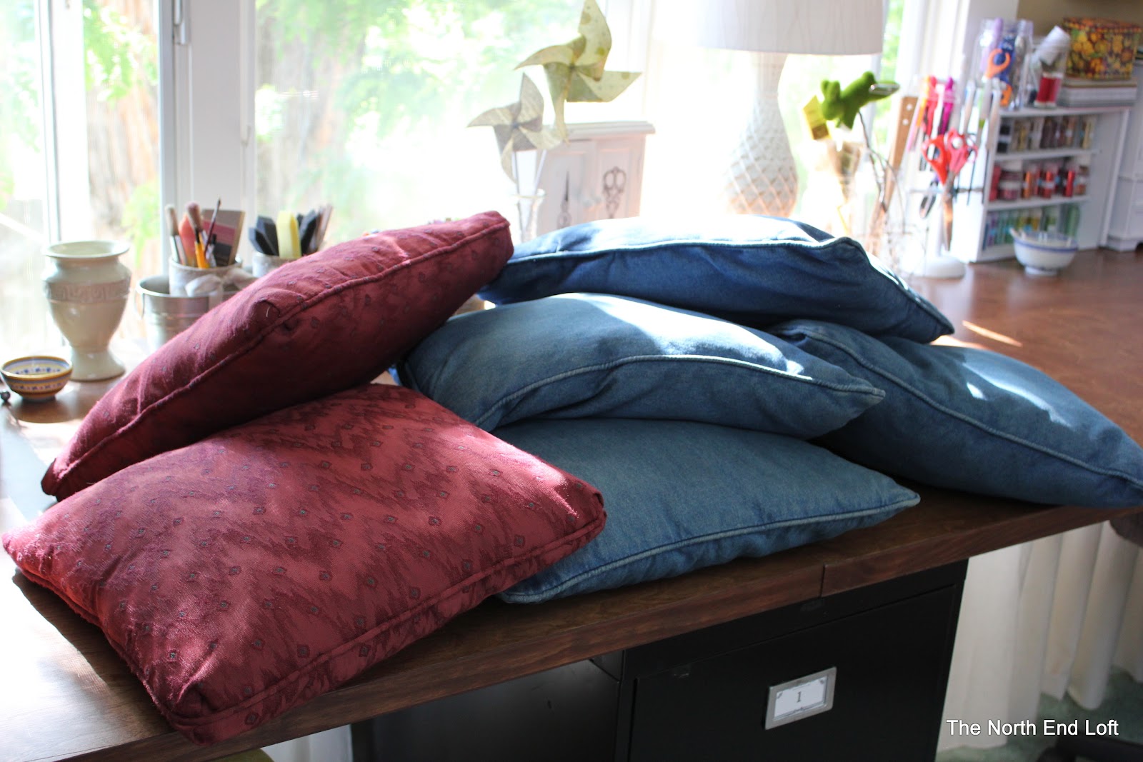 The North End Loft Front Porch Pillows