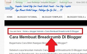 Cara Membuat Breadcrumb Di Blogger