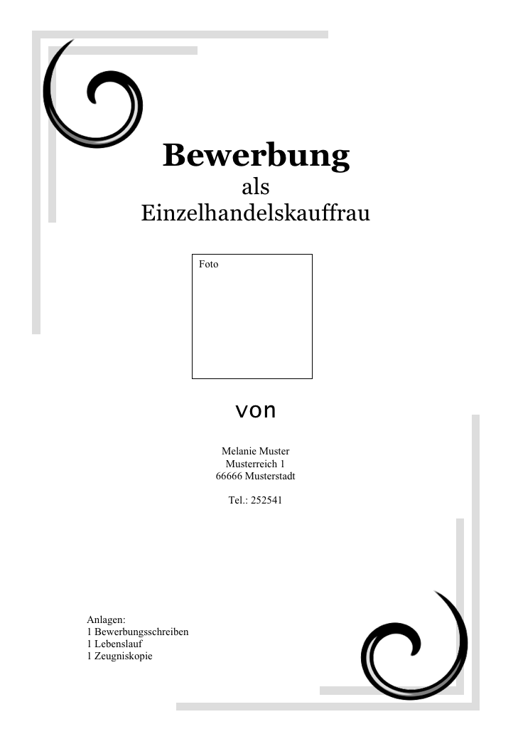 Startklar für Praktikum und Beruf: Das Deckblatt Startklar für Praktikum und Beruf: Das Deckblatt