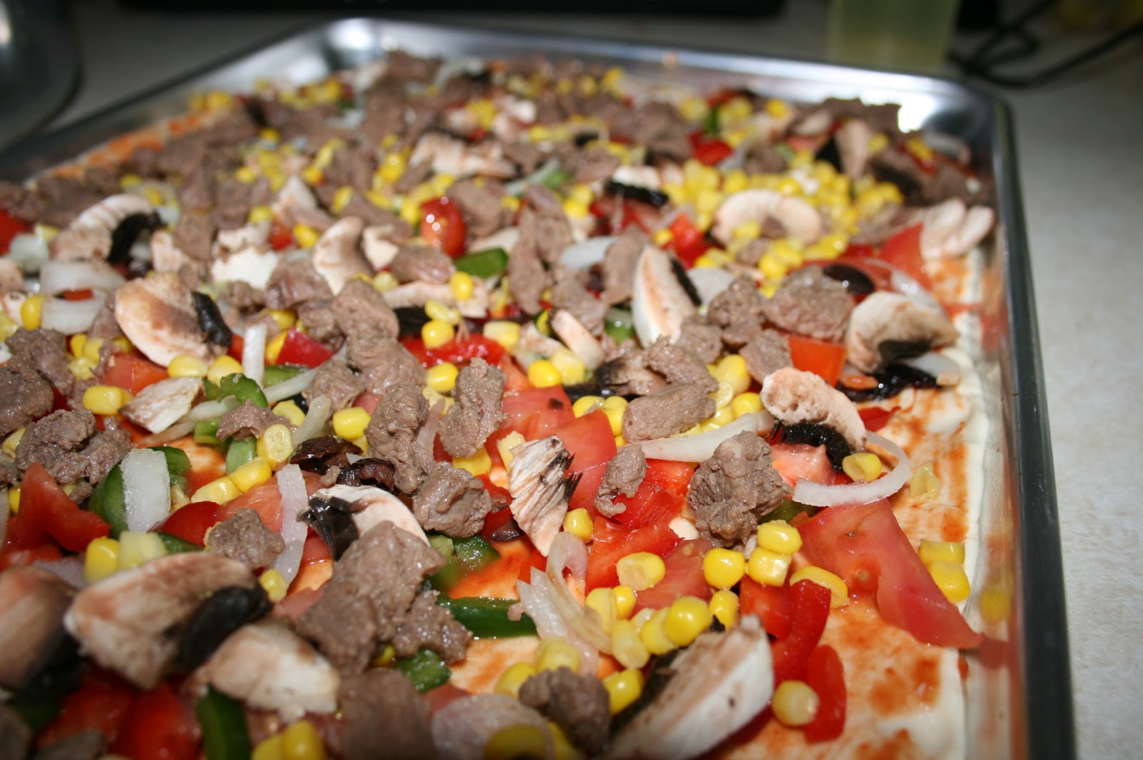 Miniklerimle Mutfakta Etli pizza ve sonbahar tadinda