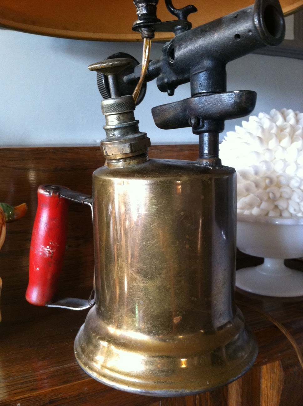 Lady Jane's Treasure Trove *SOLD* Vintage brass hand held blow torch