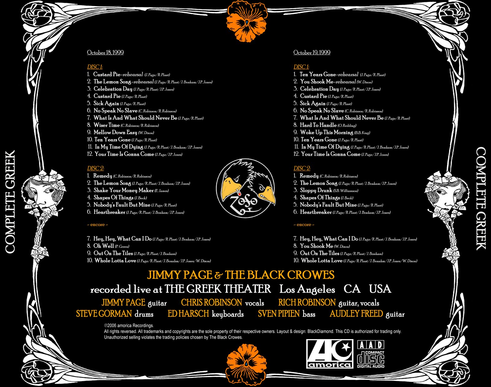 Live The Black Crowes album - Wikipedia