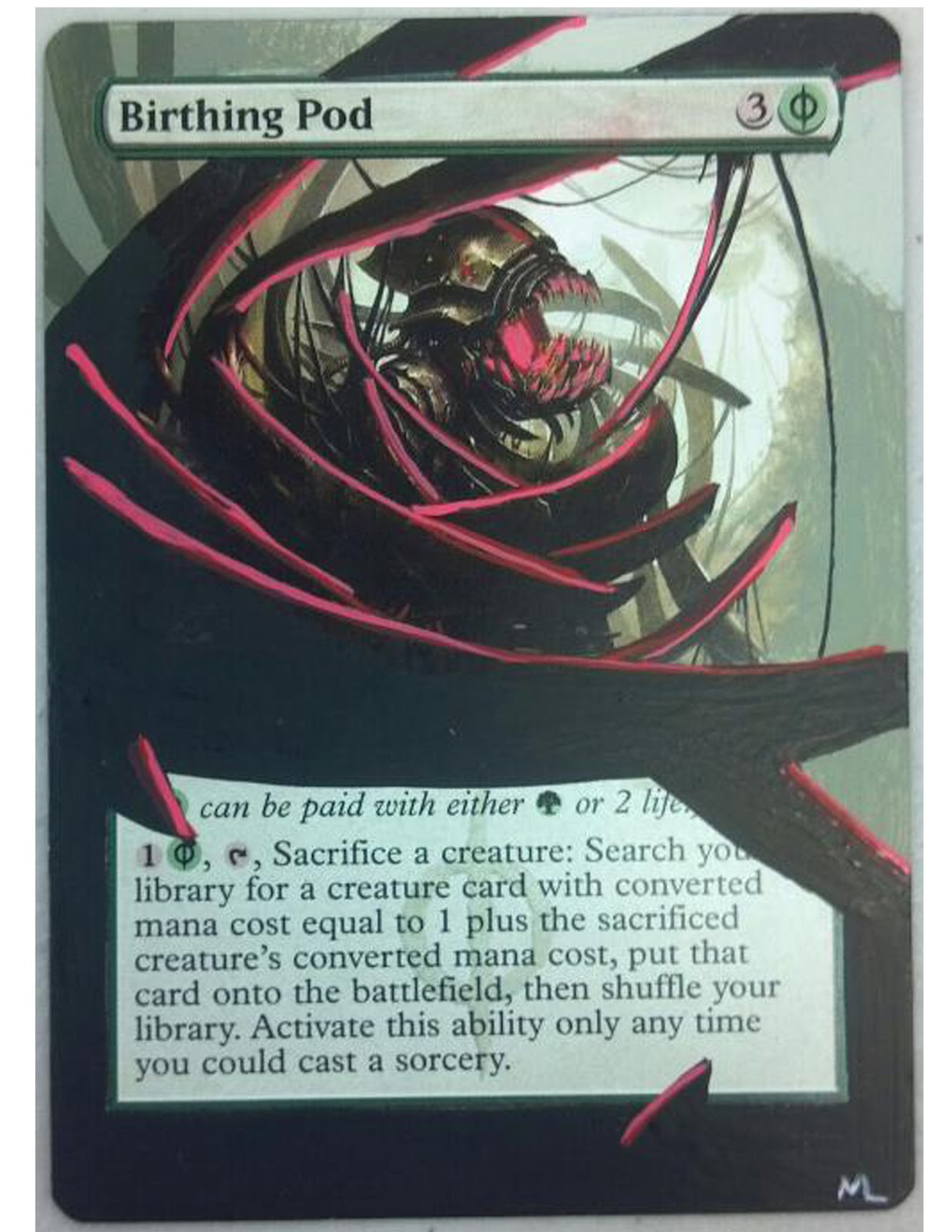 Magic the Paintering Red Birthing Pod and Venser