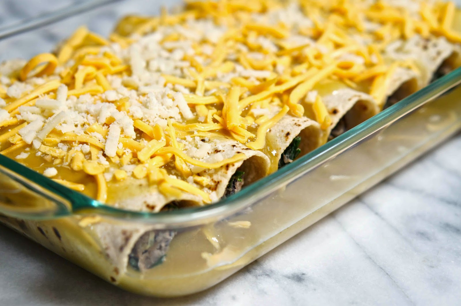 TC HYPE » Spinach Vegetarian Enchilada