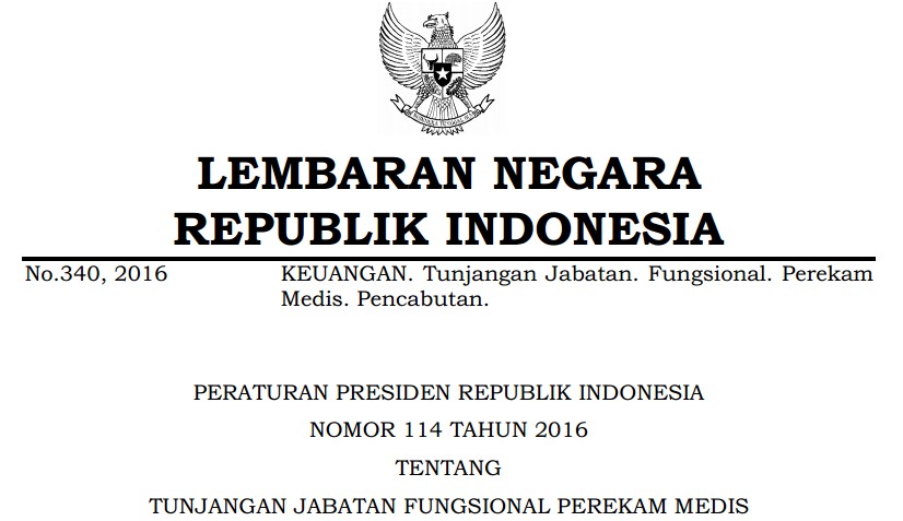 Jabatan Fungsional Perekam Medis Dan Tunjangannya Enry Mazni