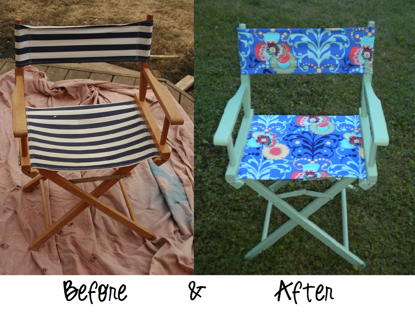 DIY Wednesday Director's Chair Facelift The Dabbling Crafter